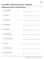 Converting Very Large Numbers into Scientific Notation