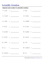 Express in Scientific Notation
