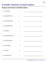 Converting Very Small Numbers into Scientific Notation