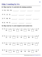 Counting by 11s | Worksheet #2