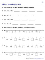 Skip Counting by 12s | Worksheet #1