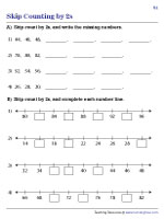 Completing Patterns and Number Lines