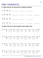 Skip Counting by 2s | Worksheet #2