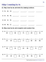 Completing Patterns and Number Lines