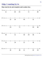 Completing Number Lines