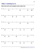skip counting by 5s worksheets