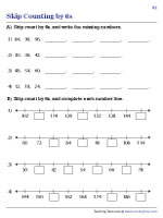 Counting by Sixes | Worksheet #1