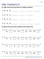 Completing Patterns and Number Lines