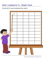 Skip Counting by 7s - Blank Chart