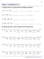 Completing Patterns and Number Lines