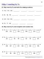 Skip Counting by 7s | Worksheet #2