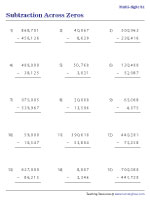 Large Number Subtraction across Zeros (4-Digit, 5-Digit, and 6-Digit)