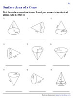 Surface Area of a Cone