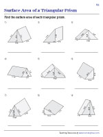 Surface Area of Triangular Prisms