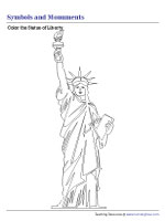 Coloring the Statue of Liberty