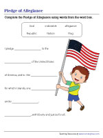 Completing the Pledge of Allegiance