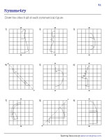 Complete the Mirror Image - Grid