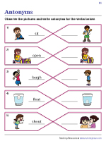 Synonyms and Antonyms Worksheets