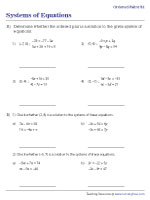 Check Whether the Ordered Pair Is a Solution