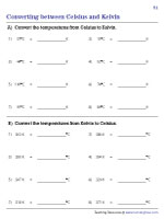 Converting between Celsius and Kelvin