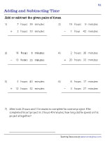 Adding and Subtracting Time