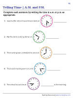 Reading Clocks in Ante Meridiem and Post Meridiem