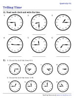 Telling Time - Quarterly Increments