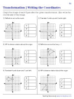 Graphing the Shapes and Writing the New Coordinates