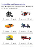 Identifying Past and Present Means of Transportation