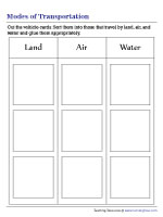 Sorting Based on Modes of Transportation