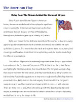 Betsy Ross - The Woman behind the Stars and Stripes