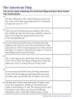 The Evolution of the American Flag - Cut and Glue