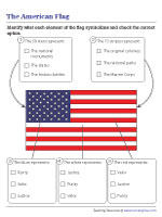 Elements of the American Flag - MCQ