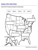 Labeling US Regions