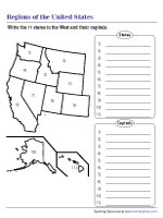 Identifying States and Capitals in the West