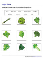 Naming Green Leafy Vegetables