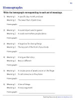 Identifying Homographs from Pairs of Meanings