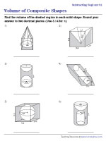 Volume of Shaded Region - Subtracting Solid Shapes - Customary