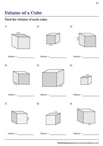 Volume of Cubes