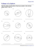 Volume of a Sphere - Integers - Moderate - Customary