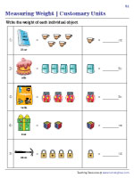 Weight of a Single Item | Customary Units