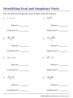 Complex Numbers Worksheets
