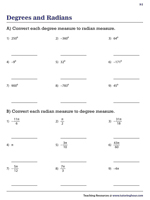 Trigonometry Worksheets