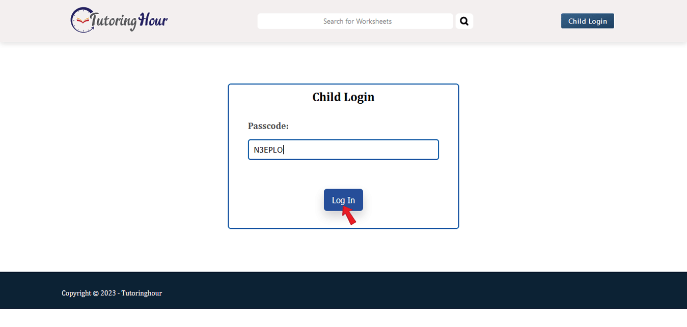 Child login
