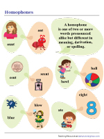 Homophones Worksheets