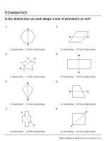 Symmetry Worksheets