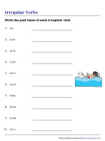 Irregular Verb Worksheet