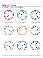 Telling Time Worksheets