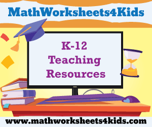MATH Worksheets 4 Kids