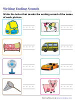 Ending Sounds Worksheets